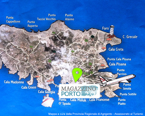 Cartina di Lampedusa - MagazzinoPorto 20
